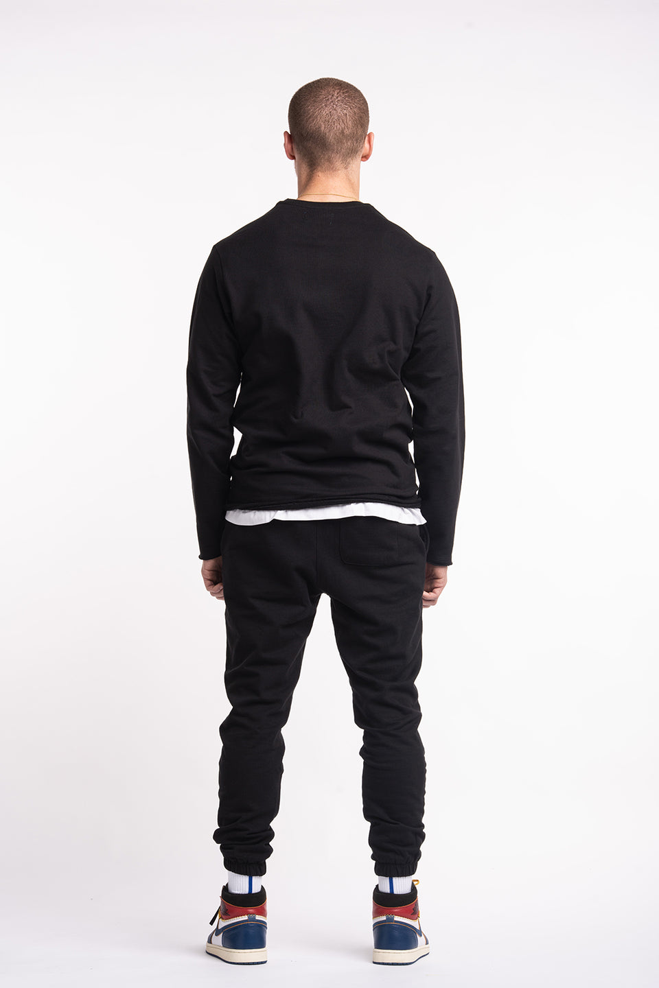 LS Raw Crew Sweater