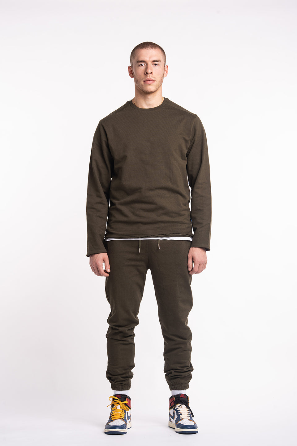 LS Raw Crew Sweater