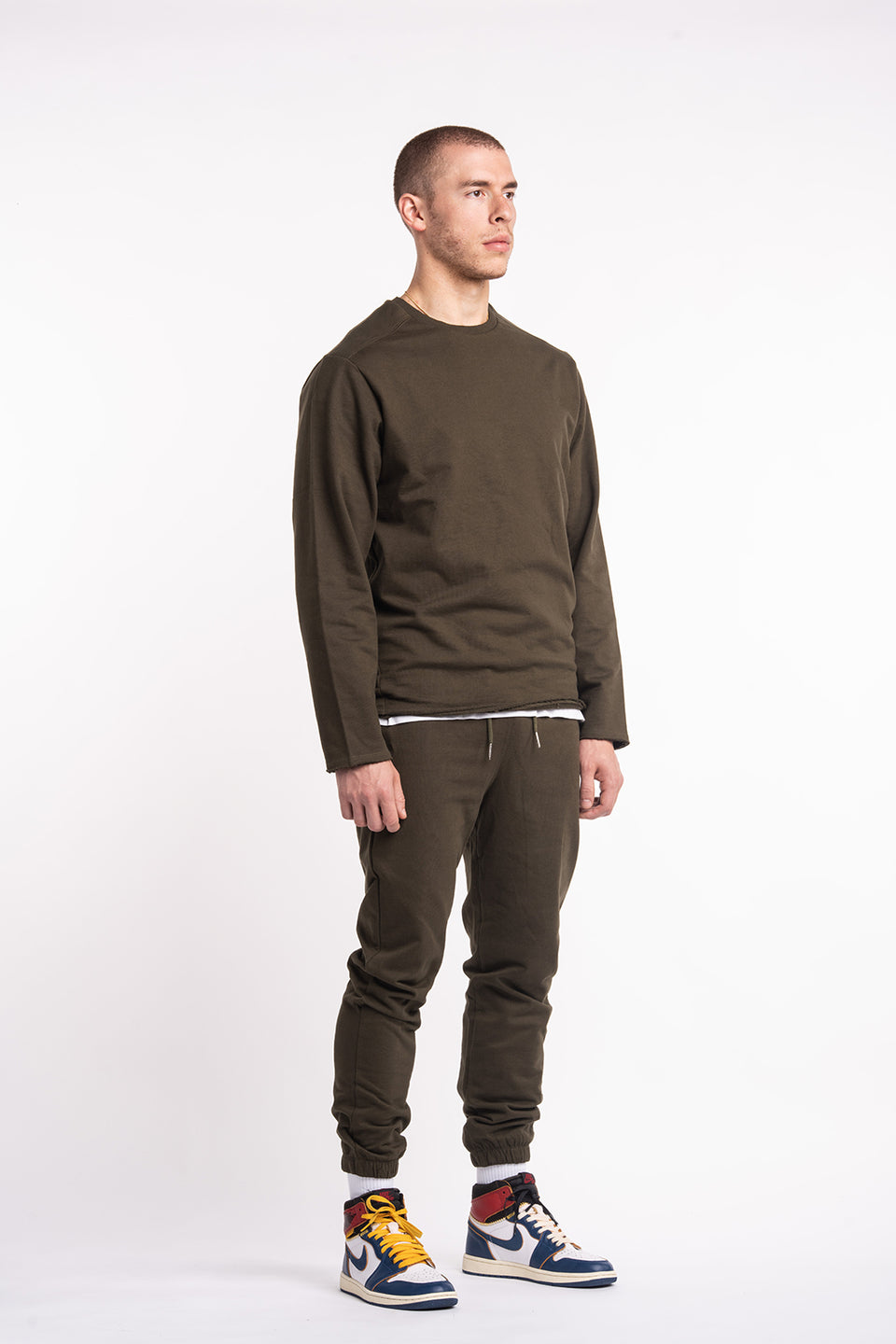 LS Raw Crew Sweater