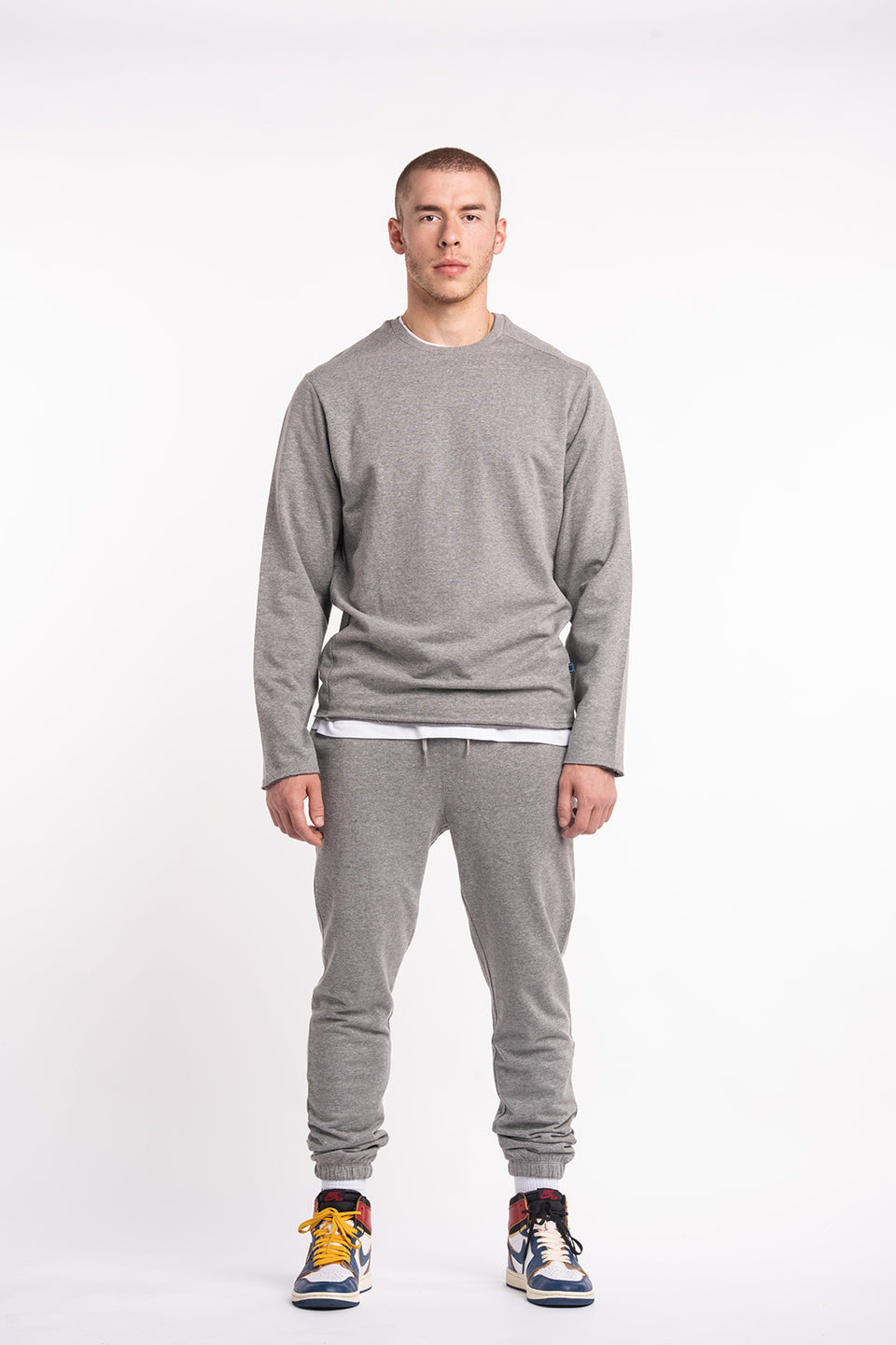 LS Raw Crew Sweater