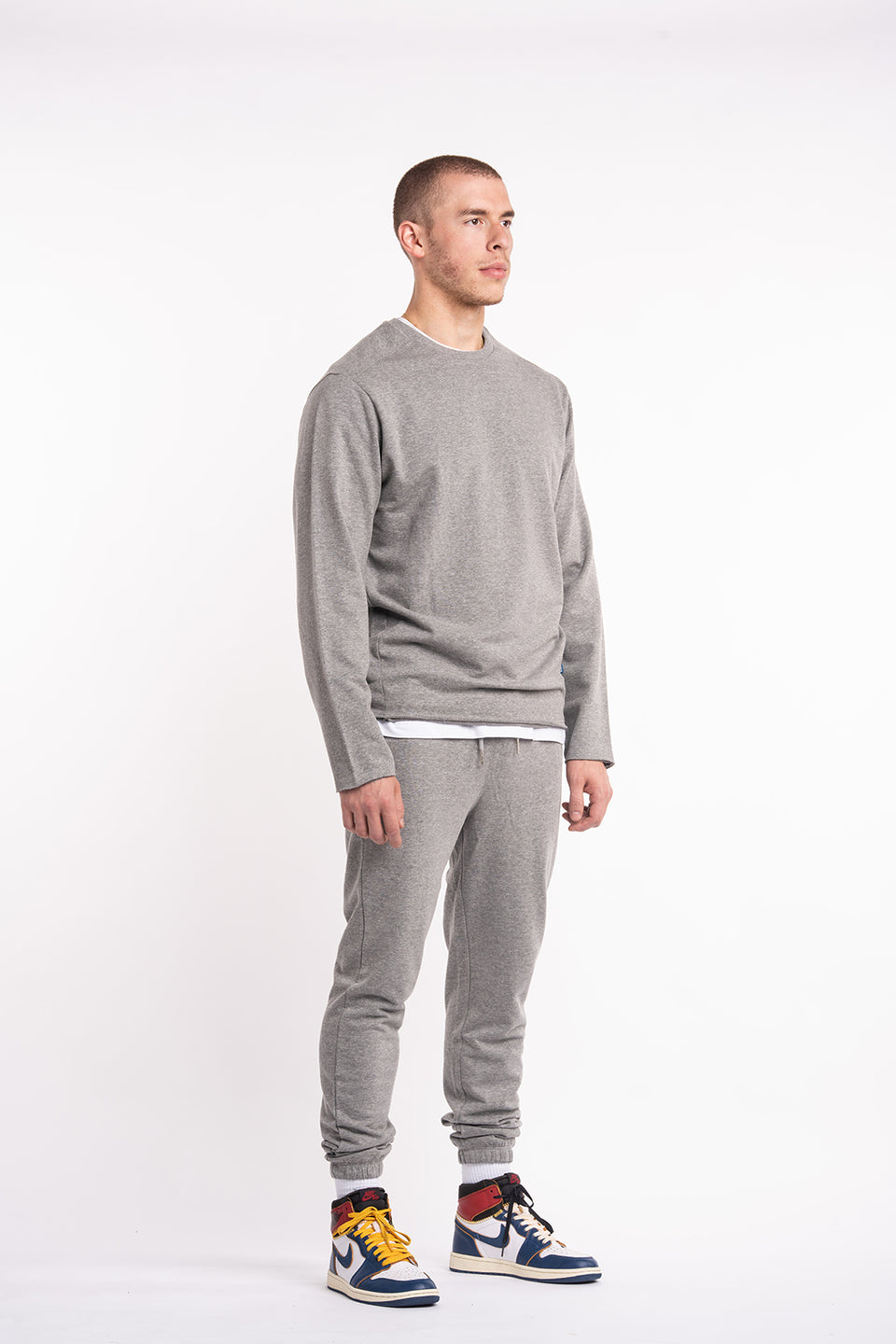 LS Raw Crew Sweater