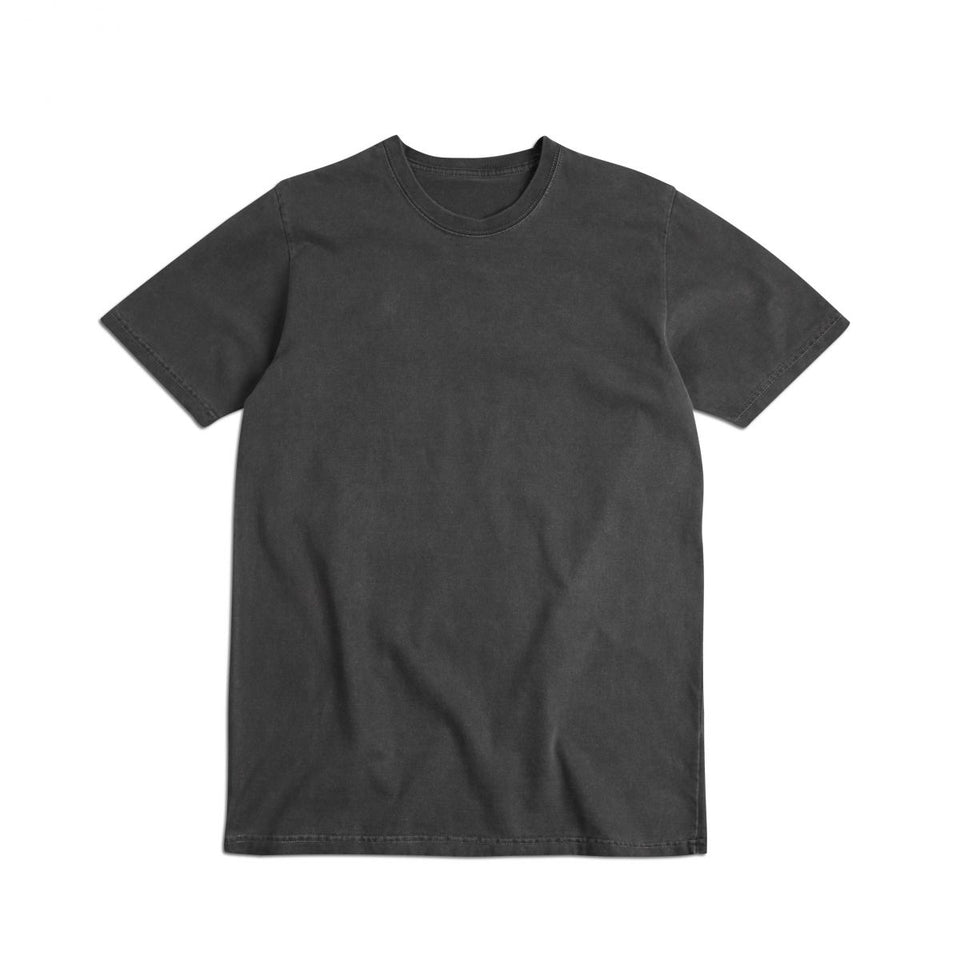 HEAVYWEIGHT SHORT SLEEVE T-SHIRT [GARMENT DYED PACK OF 5 DISTRESSED CHARCOAL]