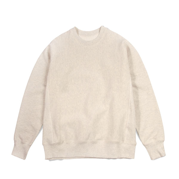Heathered crew neck sweatshirt clearance