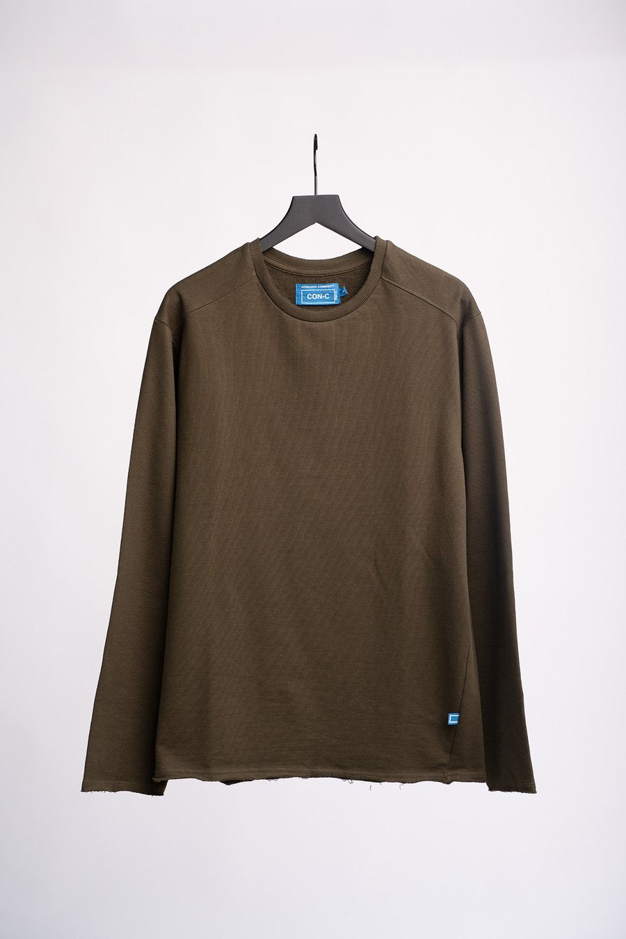 LS Raw Crew Sweater